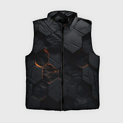 Женский жилет Черные неоноыве плиты