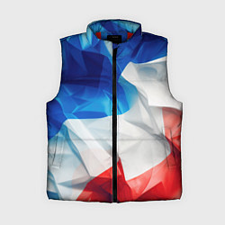 Женский жилет Абстракция в цветах флага РФ