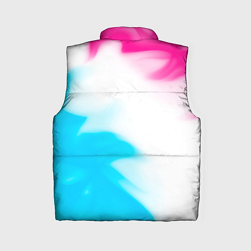 Женский жилет Rainbow Six neon gradient style: надпись, символ / 3D-Черный – фото 2