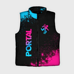 Женский жилет Portal - neon gradient: надпись, символ