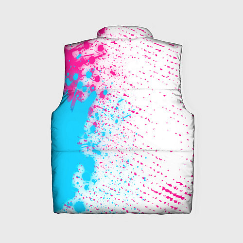 Женский жилет GTA neon gradient style: по-вертикали / 3D-Черный – фото 2