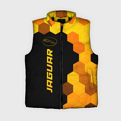 Женский жилет Jaguar - gold gradient: по-вертикали, цвет: 3D-черный