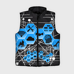 Женский жилет Виртуальный мир