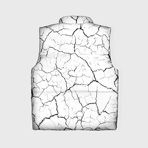 Женский жилет Stray glitch на светлом фоне: по-вертикали / 3D-Черный – фото 2