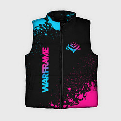 Женский жилет Warframe - neon gradient: надпись, символ
