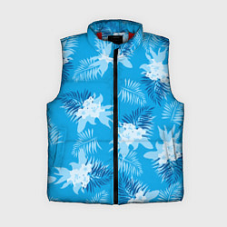 Женский жилет Синие цветы - Vice city - new ver