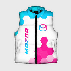 Женский жилет Mazda neon gradient style: надпись, символ