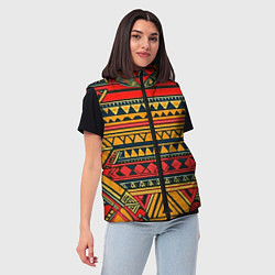 Женский жилет Этнический африканский узор, цвет: 3D-светло-серый — фото 2