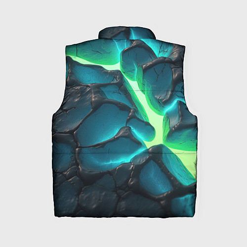 Женский жилет Свечение из разлома плит / 3D-Светло-серый – фото 2