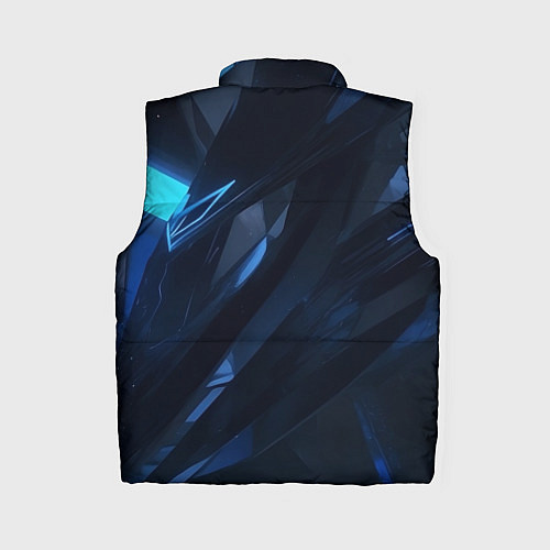 Женский жилет Синяя безгранность / 3D-Черный – фото 2