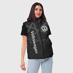 Женский жилет Volkswagen - classic black, цвет: 3D-черный — фото 2