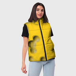 Женский жилет Сырная плоскость, цвет: 3D-черный — фото 2