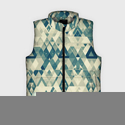 Женский жилет Абстракция светло-зеленый, цвет: 3D-светло-серый