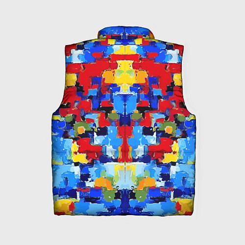 Женский жилет Colorful abstraction - vogue - paint / 3D-Светло-серый – фото 2