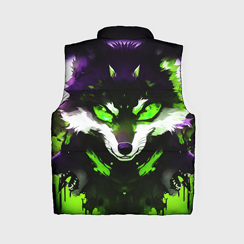 Женский жилет Кислотный енот / 3D-Черный – фото 2