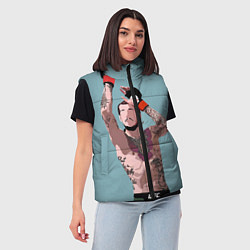 Женский жилет Suga sean omelly, цвет: 3D-светло-серый — фото 2