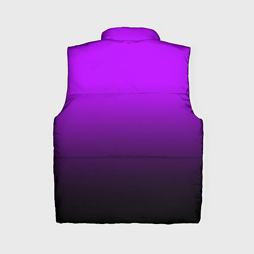 Женский жилет Градиент фиолетово-чёрный / 3D-Черный – фото 2