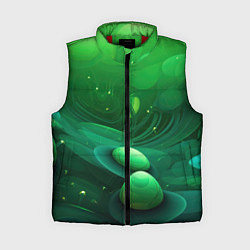 Женский жилет Зеленые выпуклые шары текстура