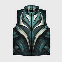 Женский жилет Абстрактные узор в виде лица, цвет: 3D-черный