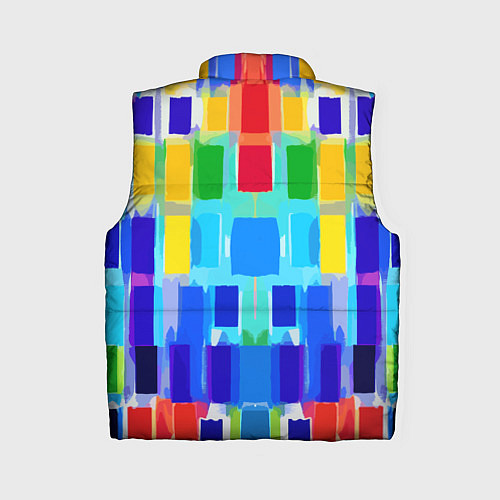 Женский жилет Colorful strips - pop art - vogue / 3D-Светло-серый – фото 2