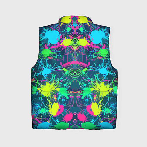 Женский жилет Colorful blots - expressionism - vogue / 3D-Черный – фото 2