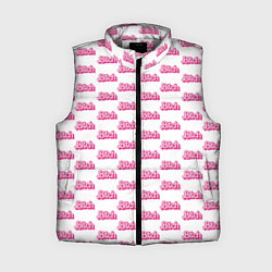 Женский жилет Узор из слов Bitch