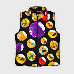 Женский жилет Хитрый эмоджи, цвет: 3D-красный