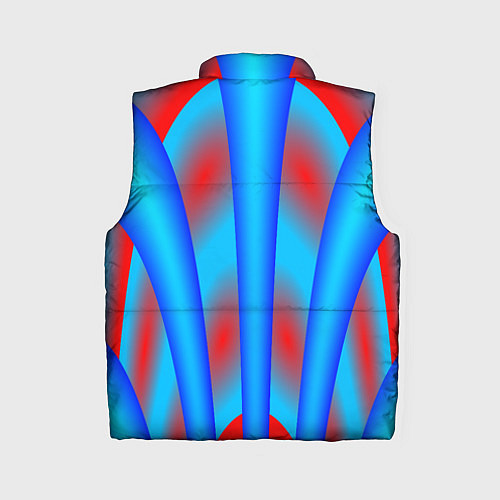 Женский жилет Сине-красные / 3D-Светло-серый – фото 2