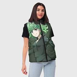 Женский жилет One Punch Man Тацумаки, цвет: 3D-черный — фото 2