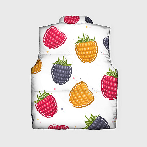 Женский жилет Разноцветная малина / 3D-Черный – фото 2