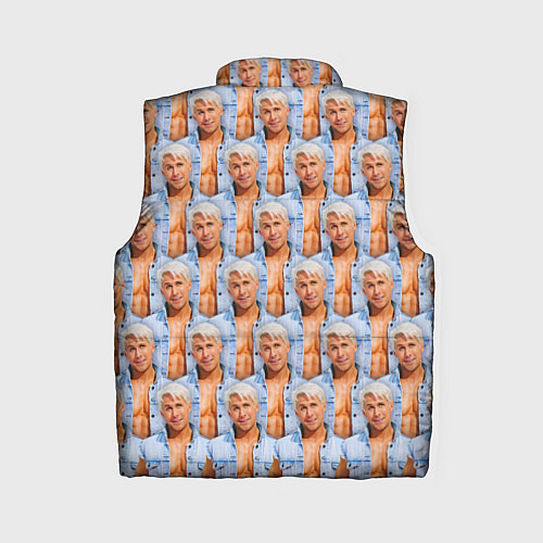 Женский жилет Паттерн - Райан Гослинг / 3D-Светло-серый – фото 2