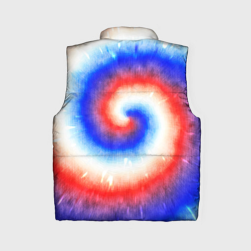 Женский жилет Тай-дай Российский флаг / 3D-Светло-серый – фото 2