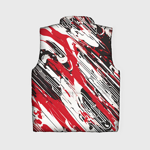 Женский жилет Спонтанные брызги красные / 3D-Красный – фото 2