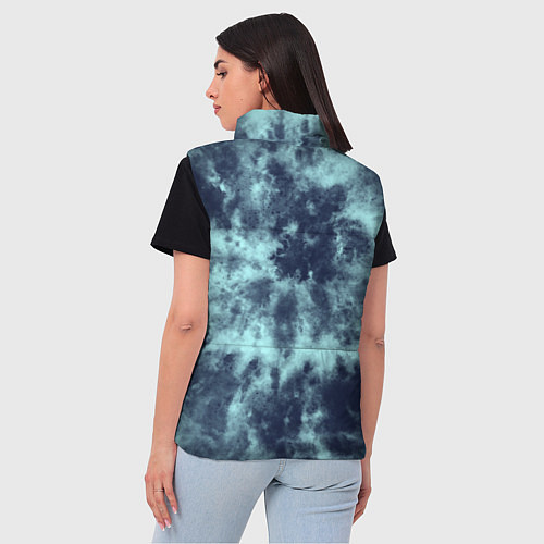 Женский жилет Tie-Dye дизайн / 3D-Светло-серый – фото 4