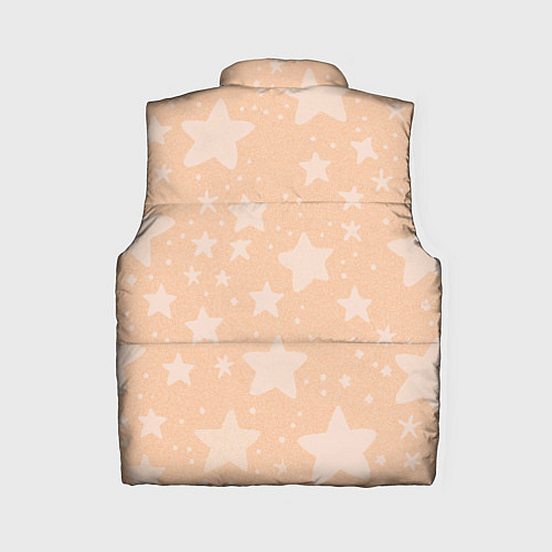 Женский жилет Большие звёзды бежевый / 3D-Светло-серый – фото 2