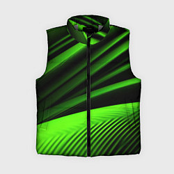 Женский жилет Зеленый яркая текстура