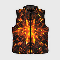 Женский жилет Огненная абстракция, цвет: 3D-светло-серый