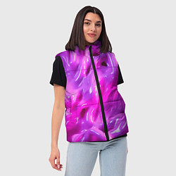 Женский жилет Розовая слизь, цвет: 3D-черный — фото 2