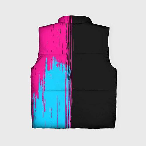 Женский жилет Bullet For My Valentine - neon gradient: по-вертик / 3D-Черный – фото 2