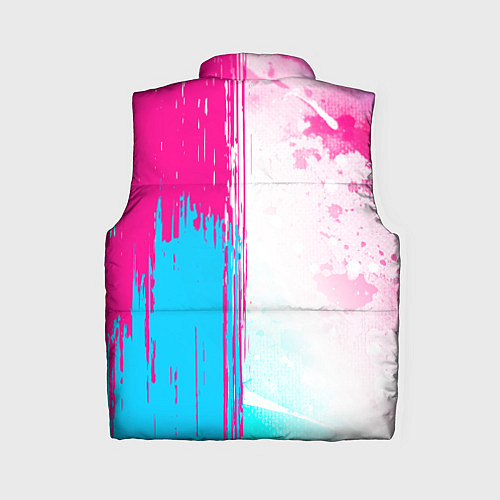 Женский жилет Aerosmith neon gradient style: по-вертикали / 3D-Черный – фото 2