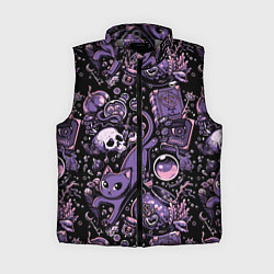 Женский жилет Ведьминский паттерн, цвет: 3D-светло-серый