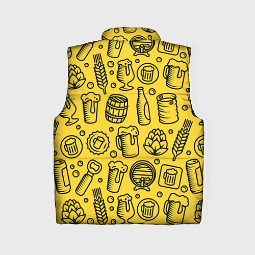 Женский жилет Пиво и аксессуары - жёлтый / 3D-Черный – фото 2