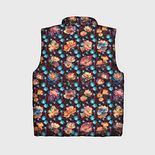 Женский жилет Фантастические маки / 3D-Светло-серый – фото 2