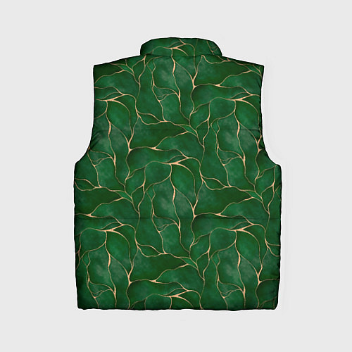 Женский жилет Зеленый камуфляж с золотом / 3D-Светло-серый – фото 2