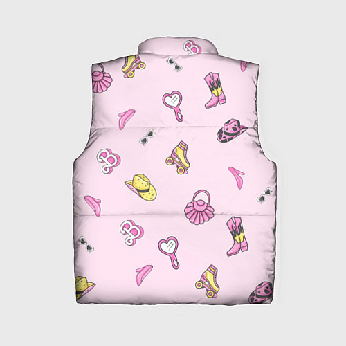 Женский жилет Барби аксессуары - розовый паттерн / 3D-Черный – фото 2