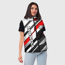 Женский жилет Honda - red and white, цвет: 3D-светло-серый — фото 2