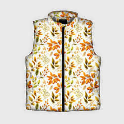 Женский жилет Осенние листья и желуди