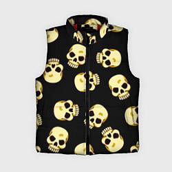 Женский жилет Черепки для хэллоуина, цвет: 3D-красный