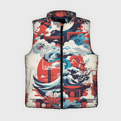 Женский жилет Рисунок в Японском стиле
