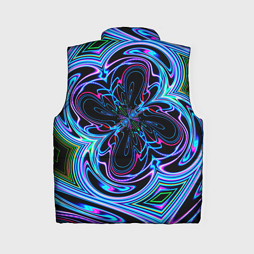 Женский жилет Абстракция neon / 3D-Красный – фото 2
